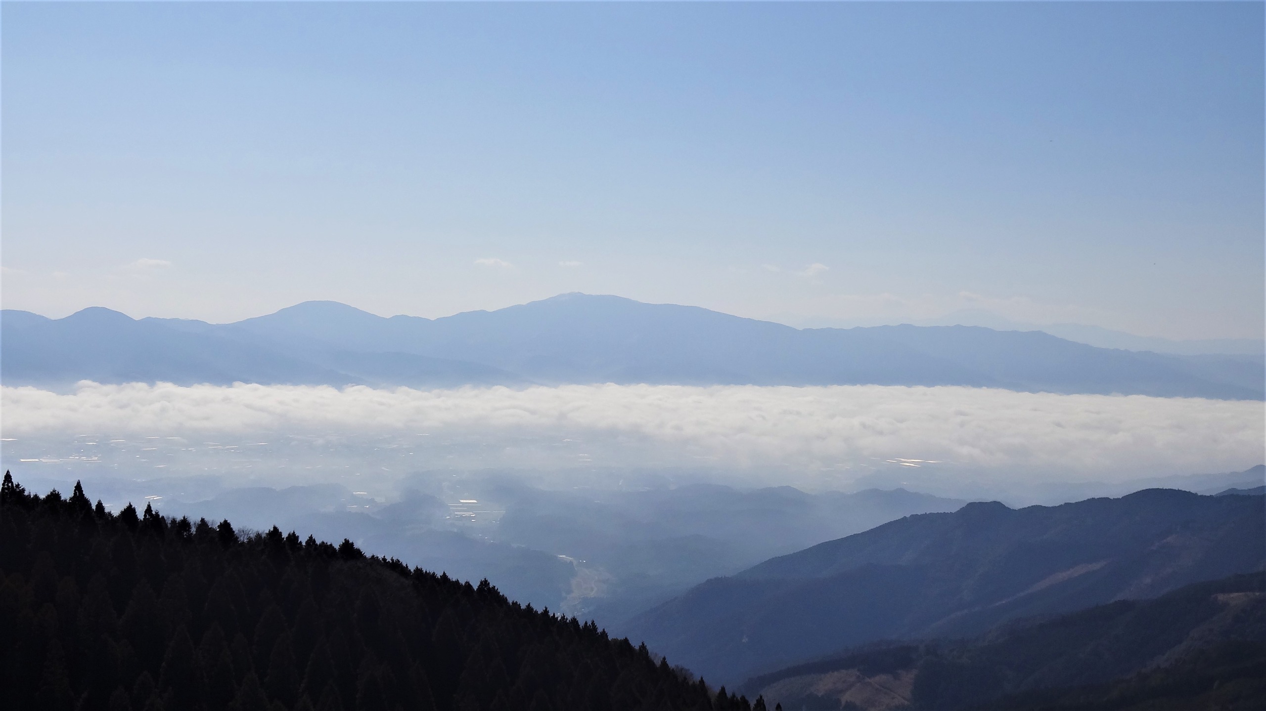 アポロ峠展望所からの雲海